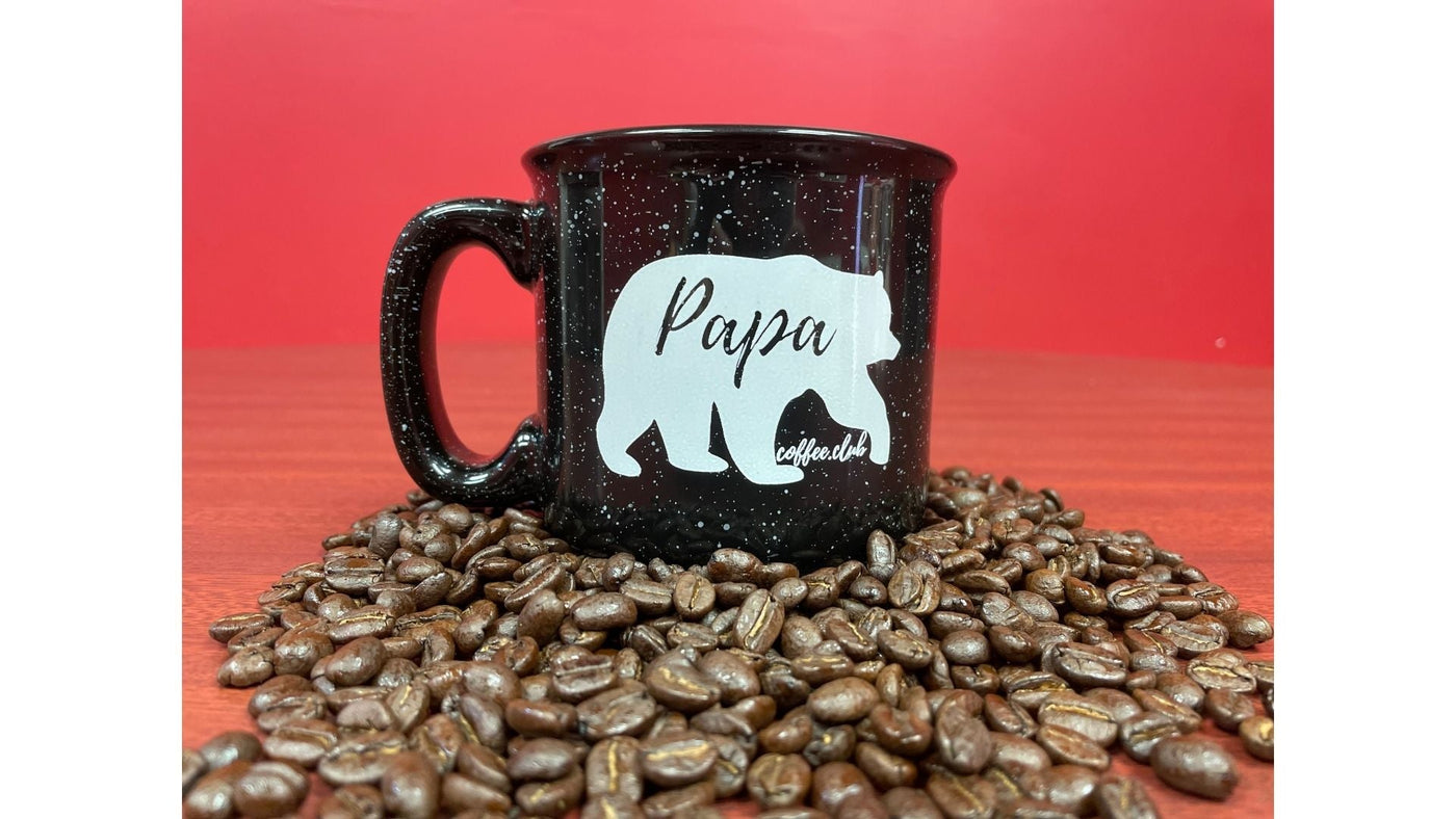 Ceramic Coffee Mugs for Couples, Papa Bear and Mama Bear (15 oz, 2